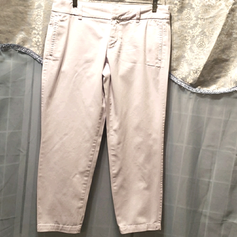 J. CREW SCOUT CROP PANTS SZ 6 OFF WHITE